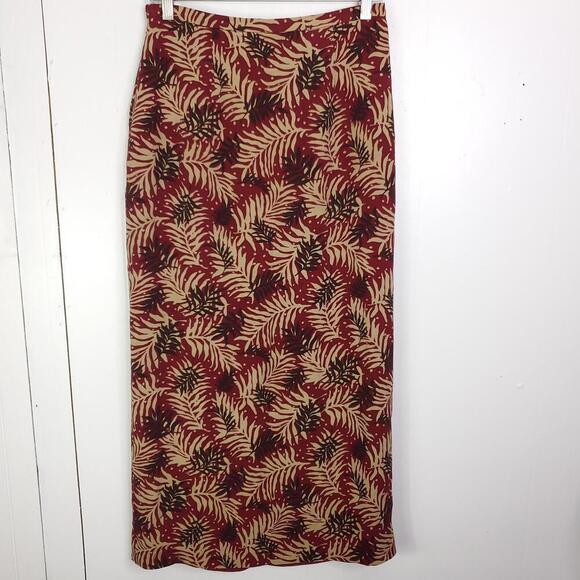 Vintage Skirt Womens 8 Maxi Silk Natural High Quality Tao Lined Traditional - Picture 1 of 10